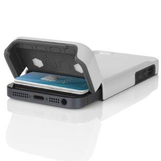 INCIPIO WHITE STASHBACK WALLET HARD CASE CREDIT CARD ID SLOT FOR APPLE iPHONE 5: Cell Phones & Accessories
