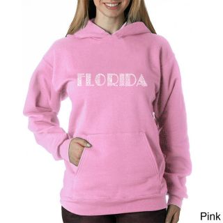 Los Angeles Pop Art Los Angeles Pop Art Womens Florida Cities Sweatshirt Pink Size XL (16)