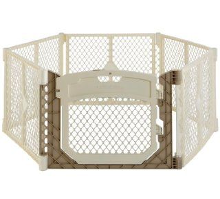 North States Superyard Ultimate Play Space Corral with Walkthrough Doorway   Ivory  Toys Games  Baby