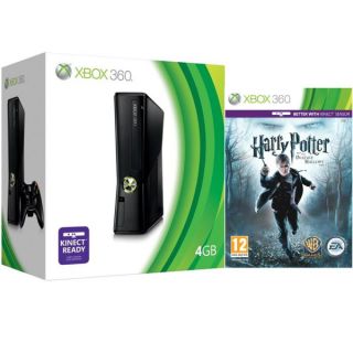 Xbox 360 4GB Arcade Bundle (Includes Harry Potter And The Deathly Hallows: Part One)      Games Consoles