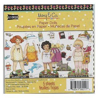 Mary Engelbreit Scrapbooking Paper Pack   Paper Dolls: Office Products