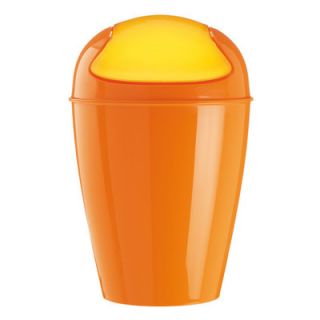 Koziol Del Swing Top Wastebasket 57775 Color: Solid Orange