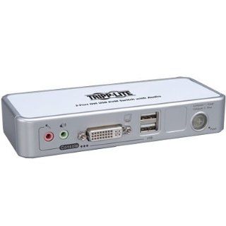 TRIPP LITE 2 port DVI USB kvm swith w/audio & cables: Computers & Accessories