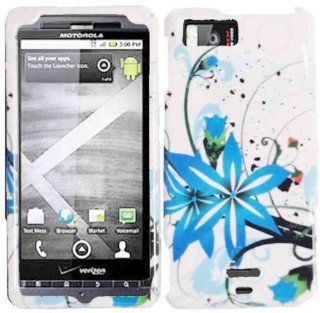 Blue Splash Hard Case Cover for Motorola Milestone X MB809: Cell Phones & Accessories