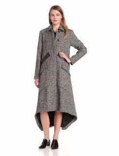 10 Crosby Derek Lam Women's Tweeed Cape Maxi Coat at  Womens Clothing store