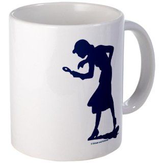 Nancy Drew Navy Silhouette Mug Mug by CafePress: Kitchen & Dining