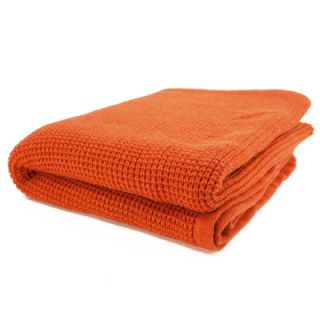 Pur Modern Schindler Thermal Knit Throw CTTHER 101 Color: Persimmon Heather