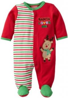 Carter's Watch the Wear Unisex Baby Newborn Reindeer Stripe Coverall, Red, 0 3 Months: Infant And Toddler Bodysuit Footies: Clothing