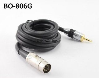 CablesOnline 6ft 7 Pin Din Male to 3.5mm(1/8in) Stereo Male Professional Premium Grade Audio Cable for Bang & Olufsen, Naim, QuadStereo Systems (BO 806G): Computers & Accessories
