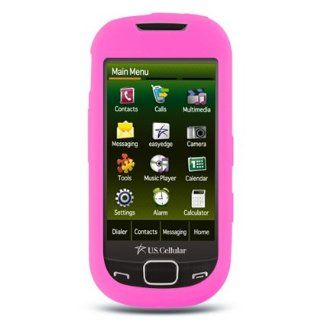 Hot Pink Premium Gel Skin Protector Case Soft Rubberized Silicone Cover for S: Cell Phones & Accessories