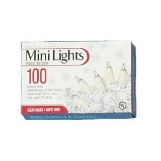 (24 Pieces Per Case)   White   Wholesale Indoor/ Outdoor Christmas Lights (100). Clear Lights with White Wire. Bulk Wholesale Holiday Christmas Lights (Tree Lights for House) : String Lights : Everything Else