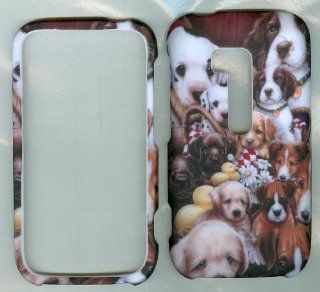 Nokia Lumia 822 Snap on Faceplate Phone Case Cover Hard Rubberized Camo Cute Puppies Love: Cell Phones & Accessories