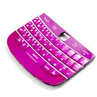 [Aftermarket Product] Brand New Fuschia English QWERTY Keyboard Keypad Button Buttons Key Keys+Bottom Cover For BlackBerry Bold Touch 9900 Repair Fix Replace Replacement: Cell Phones & Accessories