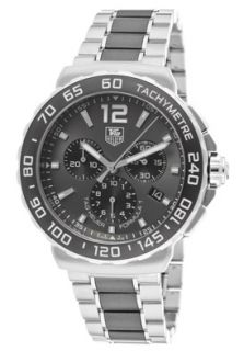 Tag Heuer CAU1115.BA0869  Watches,Mens Formula 1 Chronograph Anthracite Sunray Dial Stainless Steel & Black Ceramic, Chronograph Tag Heuer Quartz Watches