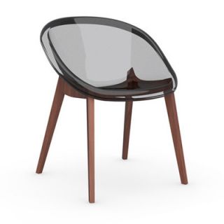 Calligaris Bloom Slant Leg Chair CS/1389_P Seat Color: Transparent Smoked Gre