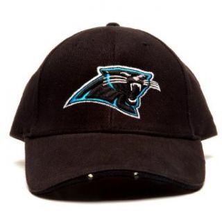 NFL Carolina Panthers Dual LED Headlight Adjustable Hat : Sports Fan Novelty Headwear : Clothing