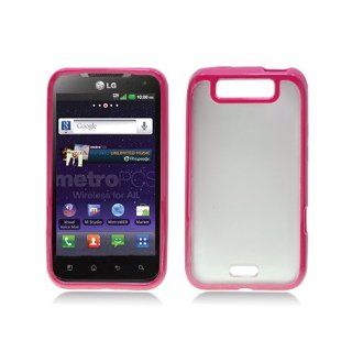 Hot Pink Hard Cover Case for LG Connect 4G MS840 Viper LS840: Cell Phones & Accessories