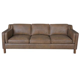 Canape 86 inch Oxford Honey Leather Sofa