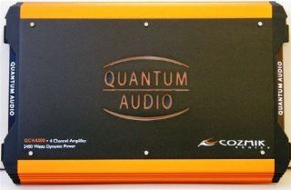 Brand New Quantum Audio 2, 400 Watt Dynamic Power 4 Channel (Bridgeable to 3 or 2 Channels) Car Stereo Amplifier with Built in Adjustable Crossover Network, Built in 60a Fuse and Top of the Line Sound Quality and Efficiency : Vehicle Multi Channel Amplifie