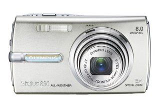 Olympus Stylus 830 8MP Digital Camera with Dual Image Stabilized 5x Optical Zoom (Silver) : Point And Shoot Digital Cameras : Camera & Photo