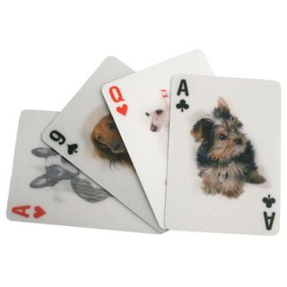 Kikkerland 3 D Dogs Playing Cards GG40