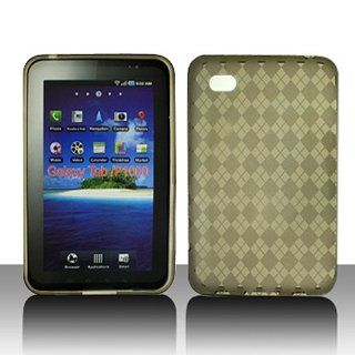 Transparent Clear Gray Flex Cover Case for Samsung Galay Tax 7.0 SCH I800 SGH T849 GT P1000: Cell Phones & Accessories