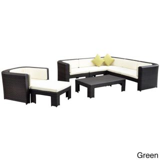Golden Chair Furniture Mondavi 8 piece Poolside Patio Sofa Set Beige Size 8 Piece Sets