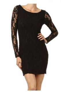 Classy C836 Sexy Black Body Lace Dress for Women at  Womens Clothing store