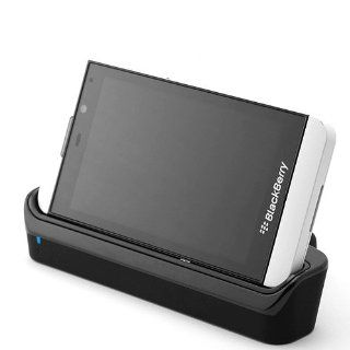 Sync Desktop Charger Docking Station Stand Cradle for Blackberry Z10 + Free Usb Cable: Cell Phones & Accessories