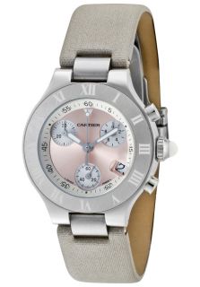 Cartier W1020012  Watches,Womens 21 Chronoscaph Chronograph Pink Lacquer Dial Moire Satin, Chronograph Cartier Quartz Watches