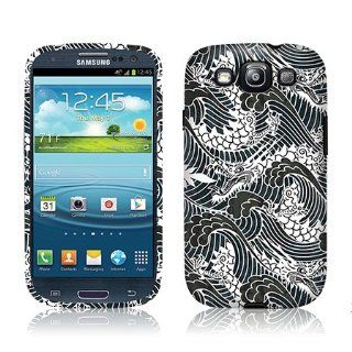 TaylorHe Dragons and Waves Samsung Galaxy S3 Siii i9300 Hard Case Printed Samsung Galaxy S3 Siii i9300 Cases UK MADE All Around Printed on Sides 3D Sublimation Highest Quality: Cell Phones & Accessories