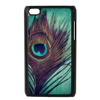 Peacock Feather Case for Ipod 4th Generation Petercustomshop IPod Touch 4 PC01881 : MP3 Players & Accessories