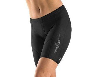 Shebeest Womens Century Elite Cycling Shorts, Black, Medium : Cycling Compression Shorts : Sports & Outdoors