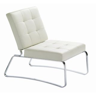 Nuevo Hermes Lounge Chair HGAF Hermes Color: White Naugahyde