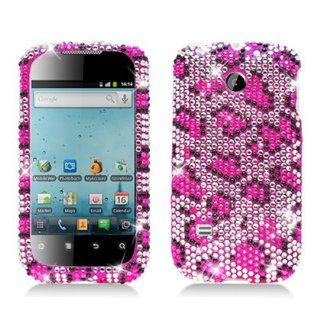 Aimo Wireless HWM865PCDI123 Bling Brilliance Premium Grade Diamond Case for Huawei Ascend 2 M865   Retail Packaging   Pink Leopard: Cell Phones & Accessories