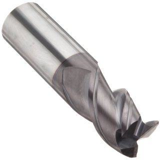 Guhring 3173 Carbide Square Nose End Mills, Inch, AlTiN Finish, Finishing Cut, Non Center Cutting, 45 Degree Helix, For Use With Cast Iron, Nickel/Nickel Alloys, Steel/Steel Alloys, Titanium/Titanium Alloys: Industrial & Scientific