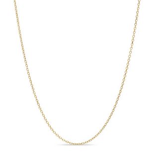 10K Gold 1.1mm Cable Chain Necklace   16   Zales
