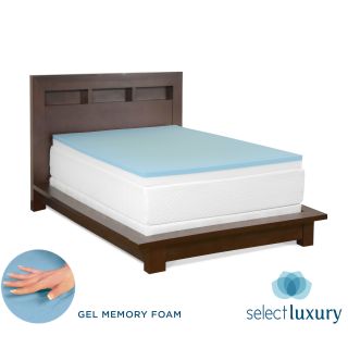 Select Luxury Ultimate Comfort 4 inch Combo Gel Memory Foam Medium Firm Topper Pad