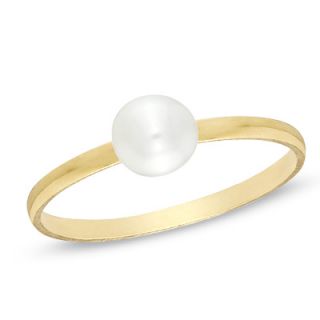 Childs 4.0   4.5mm Cultured Freshwater Pearl Ring in 10K Gold   Size