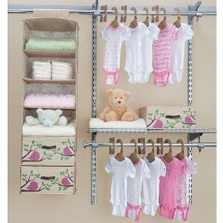 Delta 20 Piece Nursery Closet Starter Kit, Pink : Nursery Hanging Organizers : Baby