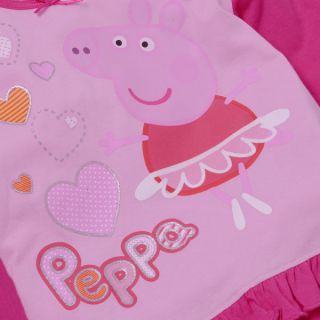 Peppa Pig Girls Pyjama Set   Pink      Clothing