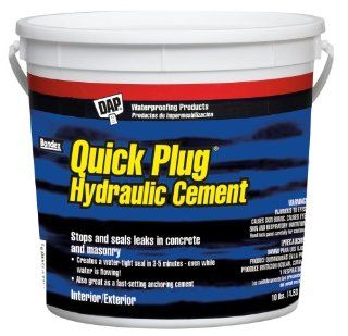 Dap 14090 Quick Plug Hydraulic Cement 10 Pound Pail   Wall Surface Repair Products  