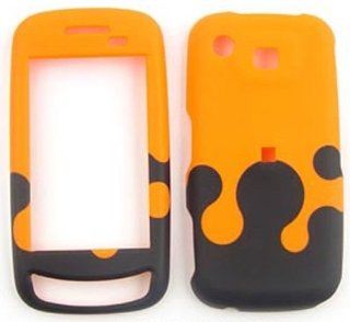 Samsung Impression A877 Milk Drop, Orange and Black Hard Case/Cover/Faceplate/Snap On/Housing/Protector: Cell Phones & Accessories