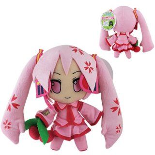 Japanese Anime Pink Hatsune Miku 29cm Soft Plush Doll Toy: Toys & Games