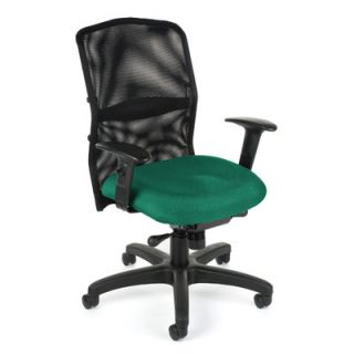 OFM High Back Task Chair with Arms 610 Finish: Green