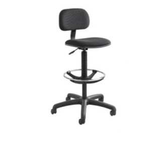 Safco Products Height Adjustable Drafting Chair with Footring 3390 Color: Black