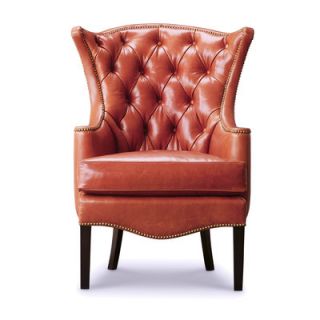 Leathercraft Heritage Leather Chair Heritage Wing Chair   Diablo Butterscotch