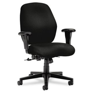 HON Mid Back Task Chair with Arms HON7823NT10T Fabric: Black