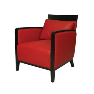 Pastel Furniture Elloise Leather Chair EO 171 BB 8 Color: Red