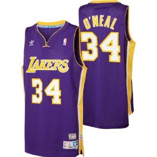Shaquille O'neal Jersey: Adidas Purple Throwback Swingman #34 Los Angeles Lakers Jersey : Sports Fan Jerseys : Sports & Outdoors